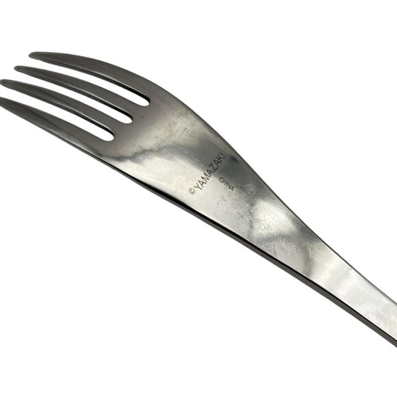 YAMAZAKI Alba‎ Stainless Flatware Fork  Plain Slanted Tip Handle - Picture 5 of 8